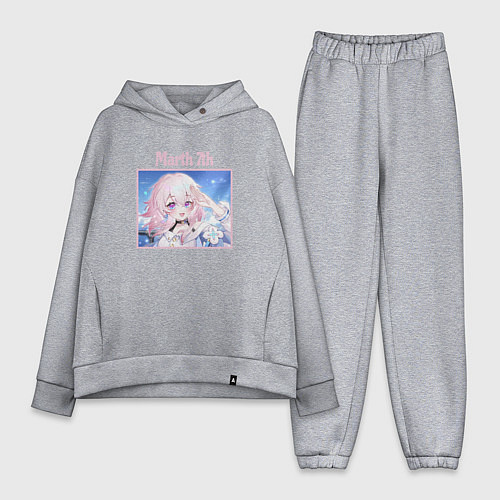 Женский костюм оверсайз Улыбка 7 марты Honkai star rail / Меланж – фото 1