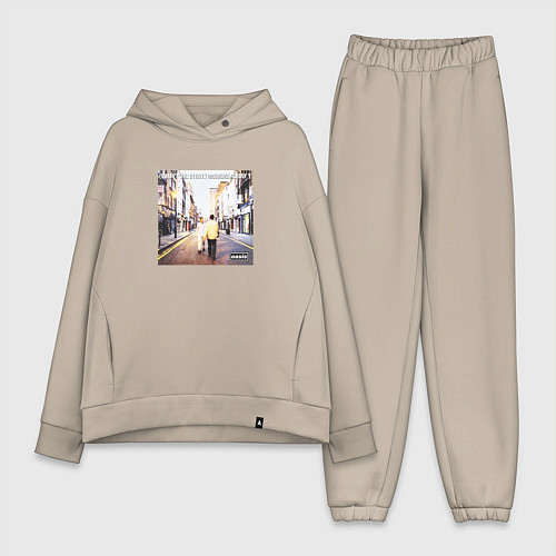 Женский костюм оверсайз WHATS THE STORY MORNING GLORY? / Миндальный – фото 1