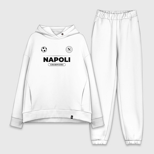 Женский костюм оверсайз Napoli Униформа Чемпионов / Белый – фото 1
