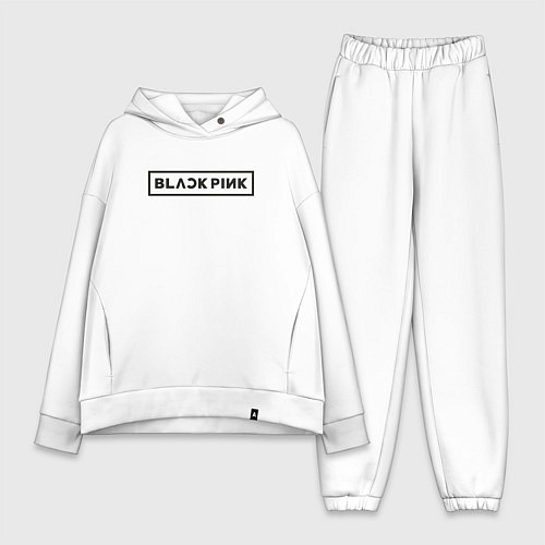 Женский костюм оверсайз BLACKPINK LOGO / Белый – фото 1