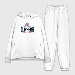 Женский костюм оверсайз Лос-Анджелес Клипперс NBA, цвет: белый