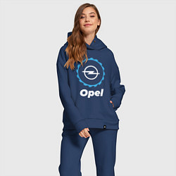 Женский костюм оверсайз Opel в стиле Top Gear, цвет: тёмно-синий — фото 2