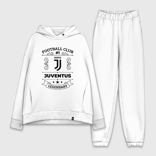Женский костюм оверсайз Juventus: Football Club Number 1 Legendary / Белый – фото 1