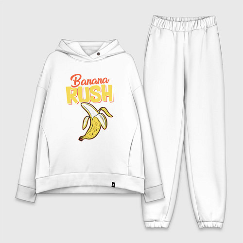 Женский костюм оверсайз Banana rash / Белый – фото 1