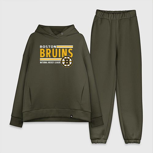 Женский костюм оверсайз NHL Boston Bruins Team / Хаки – фото 1