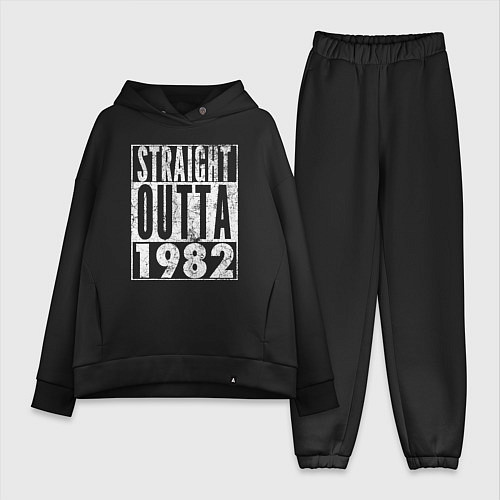 Женский костюм оверсайз Прямиком из 1982 / Черный – фото 1