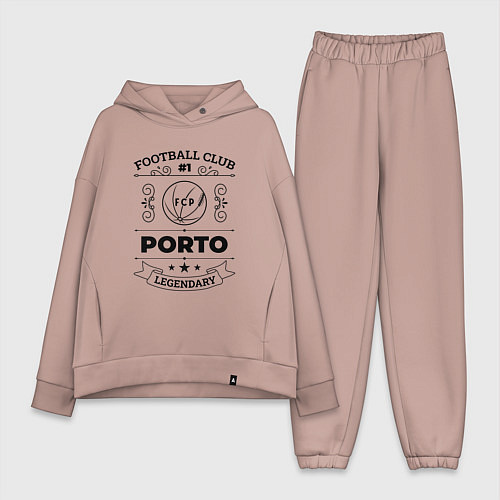 Женский костюм оверсайз Porto: Football Club Number 1 Legendary / Пыльно-розовый – фото 1