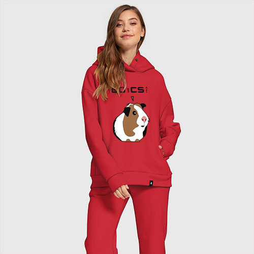 Женский костюм оверсайз Типичный геймер CS:GO / Красный – фото 2