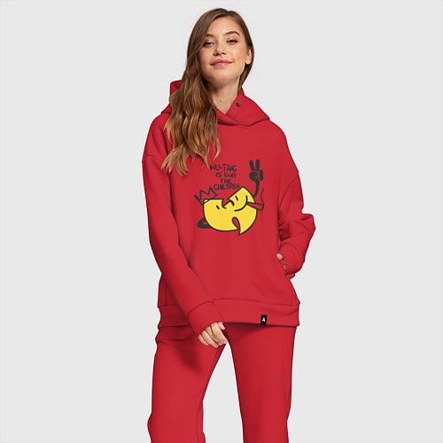 Женский костюм оверсайз Wu-Tang Is For The Children / Красный – фото 2