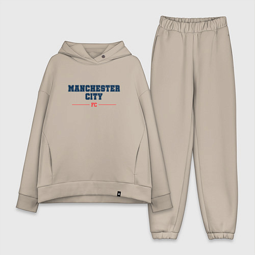 Женский костюм оверсайз Manchester City FC Classic / Миндальный – фото 1