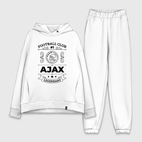 Женский костюм оверсайз Ajax: Football Club Number 1 Legendary / Белый – фото 1