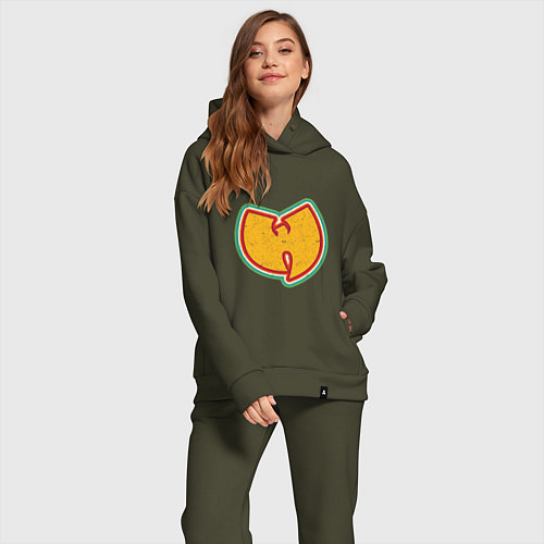 Женский костюм оверсайз Wu-Tang Colors / Хаки – фото 2