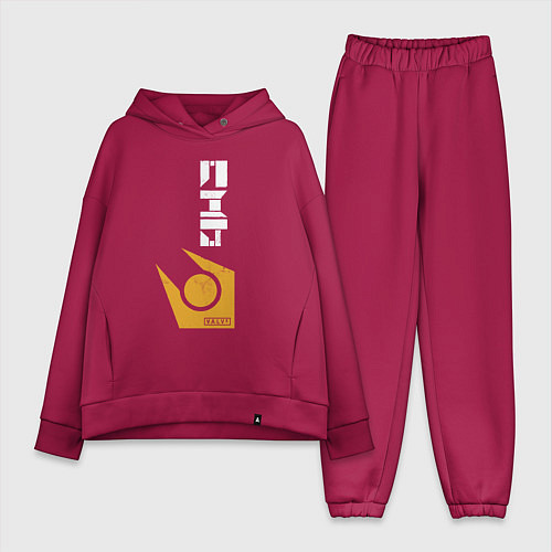 Женский костюм оверсайз City17 - half life / Маджента – фото 1