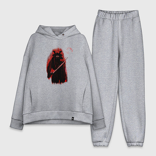 Женский костюм оверсайз Samrai fire / Меланж – фото 1