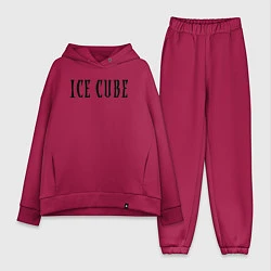 Женский костюм оверсайз Ice Cube - logo, цвет: маджента