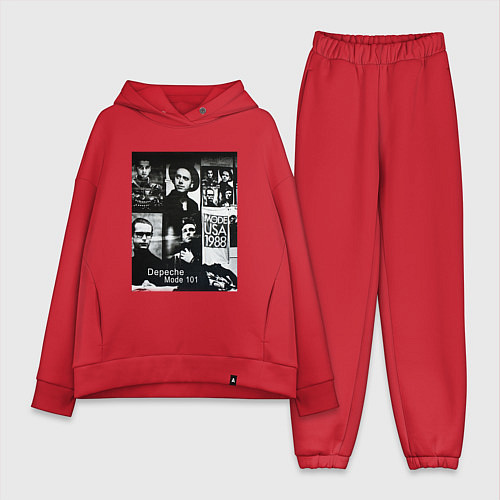 Женский костюм оверсайз Depeche Mode 101 Vintage 1988 / Красный – фото 1