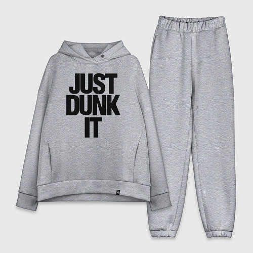Женский костюм оверсайз Just Dunk It / Меланж – фото 1