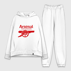 Женский костюм оверсайз Arsenal: The gunners, цвет: белый