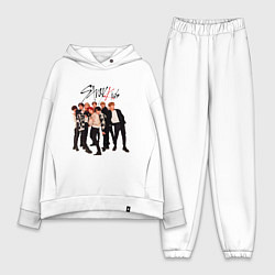 Женский костюм оверсайз Bang Chan Lee Know Changbin Hyunjin Han Felix Seun, цвет: белый