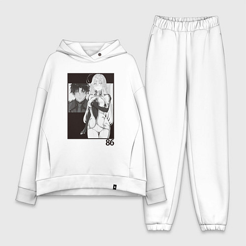 Женский костюм оверсайз Синъэй и Владилена арт - 86 / Белый – фото 1