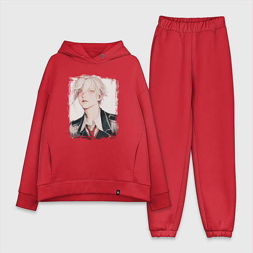 Женский костюм оверсайз Тэн Куджо - Семёрка идолов / Красный – фото 1