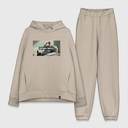 Женский костюм оверсайз Sigma male - Бэйтман, цвет: миндальный