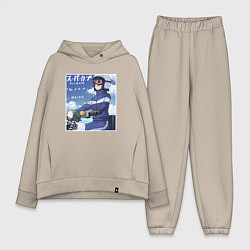 Женский костюм оверсайз Koguma - Супер Каб, цвет: миндальный