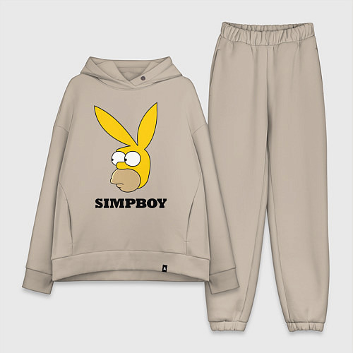 Женский костюм оверсайз Simpboy - rabbit Homer / Миндальный – фото 1