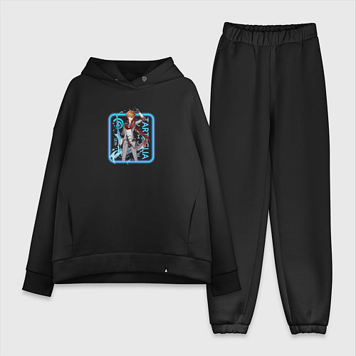 Женский костюм оверсайз Tartaglia neon / Черный – фото 1