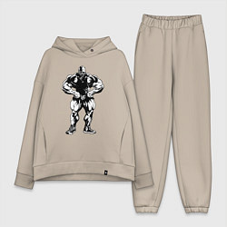 Женский костюм оверсайз Big B - make it look easy, цвет: миндальный