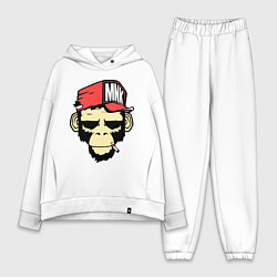 Женский костюм оверсайз Monkey Swag, цвет: белый