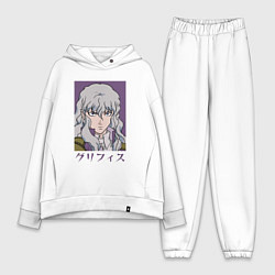 Женский костюм оверсайз Гриффит сокол, цвет: белый