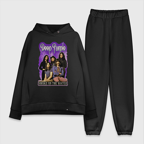 Женский костюм оверсайз Deep Purple rock / Черный – фото 1