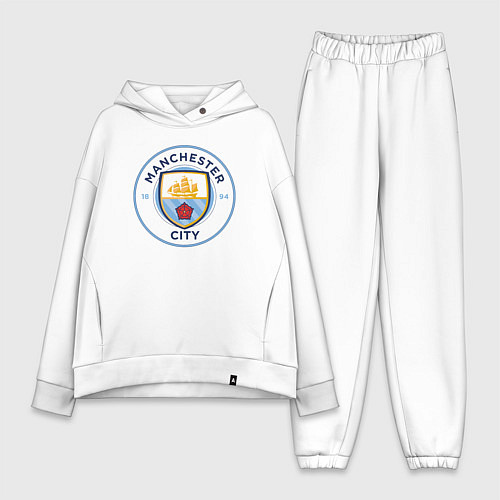 Женский костюм оверсайз Manchester City FC / Белый – фото 1