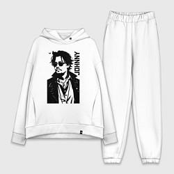 Женский костюм оверсайз Johnny Depp - graphics, цвет: белый