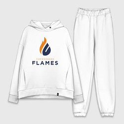 Женский костюм оверсайз Copenhagen Flames лого, цвет: белый
