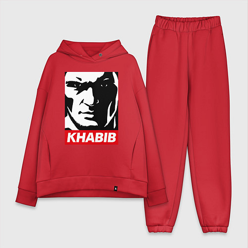 Женский костюм оверсайз Obey Khabib / Красный – фото 1