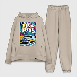 Женский костюм оверсайз Viva Cuba - car - retro