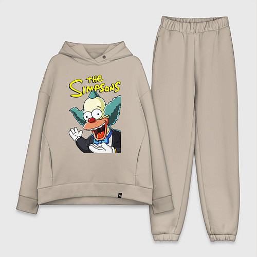 Женский костюм оверсайз Krusty the clown / Миндальный – фото 1