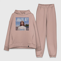 Женский костюм оверсайз Лего Лана дель Рей, цвет: пыльно-розовый