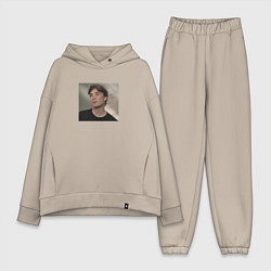 Женский костюм оверсайз Пустой взгляд Киллиана, цвет: миндальный