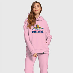 Женский костюм оверсайз Florida panthers - hockey team, цвет: светло-розовый — фото 2
