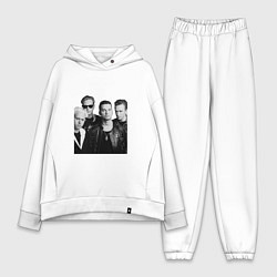 Женский костюм оверсайз Depeche Mode World Violation Tour Band, цвет: белый