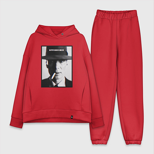 Женский костюм оверсайз Взгляд Оппенгеймера / Красный – фото 1
