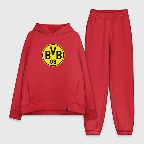 Женский костюм оверсайз Borussia fc sport / Красный – фото 1