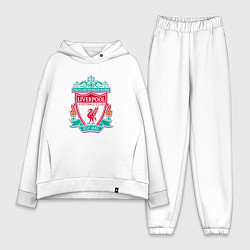 Женский костюм оверсайз Liverpool fc sport collection, цвет: белый