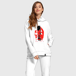 Женский костюм оверсайз Depeche Mode - Memento Mori tour skull, цвет: белый — фото 2