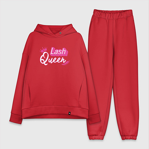 Женский костюм оверсайз Lash queen - Barbie style / Красный – фото 1