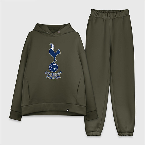 Женский костюм оверсайз Tottenham Hotspur fc sport / Хаки – фото 1