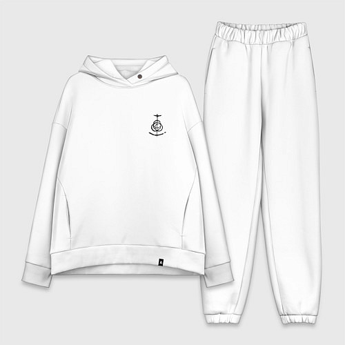 Женский костюм оверсайз Символ Elden Ring - мини / Белый – фото 1